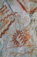 Pictografas prehispnicas en los refugios rocosos de Suesca.