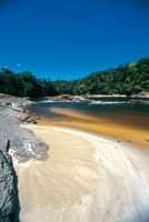 Raudal de Masaca en el ro Mesay, departamento de Caquet.
