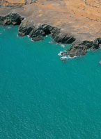 Litoral rocoso de la serranía de Carpintero, en la Alta Guajira.