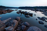 Suramérica dispone en promedio de 672.000 m3 de agua por kilómetro cuadrado al año. Remanso del río Inírida, Guaviare.
