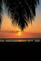 Atardecer en el Caribe.