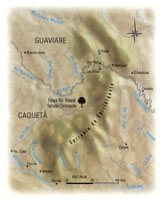 Chiribiquete es una serran�a de m�s de 250 km de longitud; es considerada como el conjunto de tepuyes m�s importante del pa�s