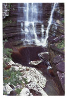 Las aguas negras, llamadas as� por su composici�n qu�mica, son caracter�sticos de esta serran�a.